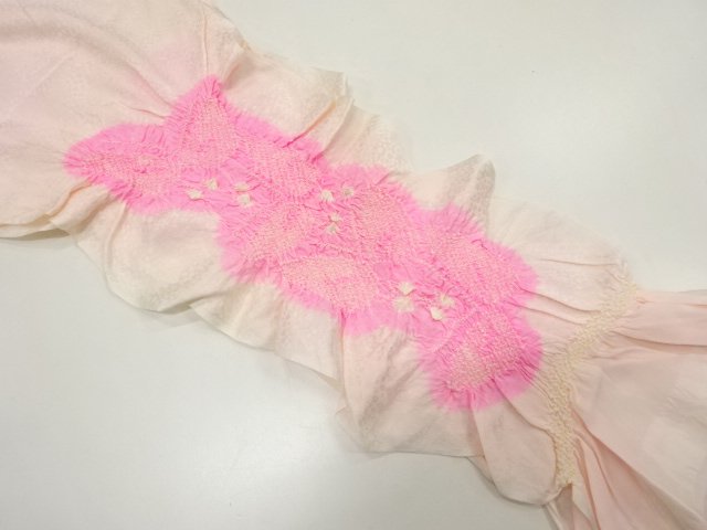 JAPANESE KIMONO / OBIAGE / SILK / SHIBORI